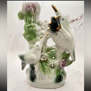 Art Deco Vintage Porcelain Lusterwate Wedding Dove Vase